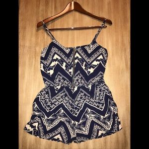 Zipper front romper!