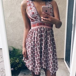 Stitch & Feather | Deep V Dress
