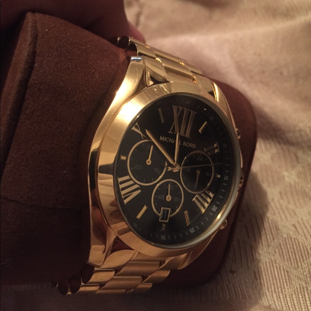 Michael Kors Watch Brodshaw Gold-Tone Watch - Picture 4 of 4