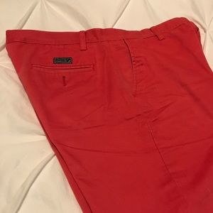 Men's Nautica bright red cotton shorts size 34W
