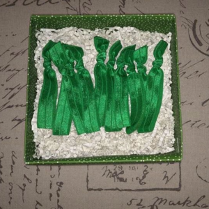10 St Patrick’s Day Emerald Green Hair Ties!