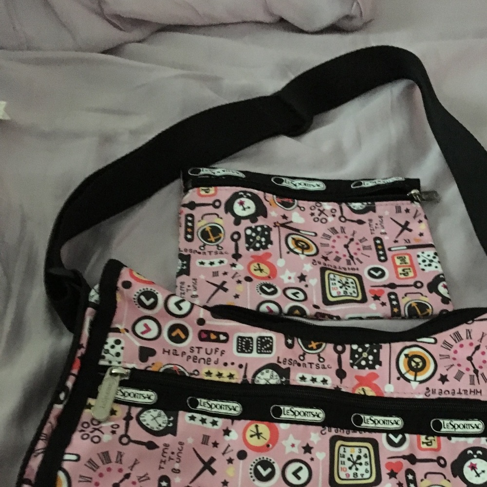 Lesportsac classic hobo cross body bag tic rock