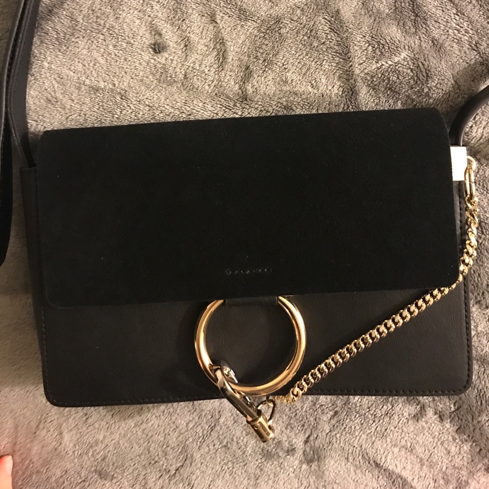 Gold hoop crossbody