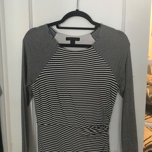 Banana Republic mini stripe long sleeve dress