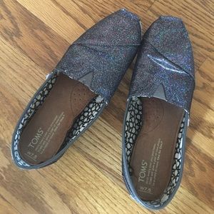 Toms grey with sparkle shoes
