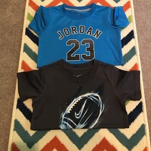 Two boys size 5 Nike and a Jordan shirt ❤️