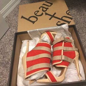 Strappy Ankle Bootie/Heels