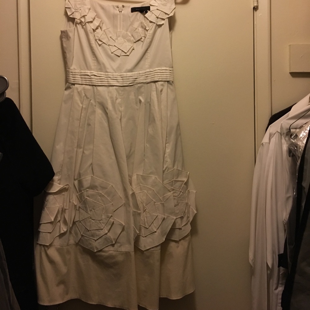Bcbg cream dress
