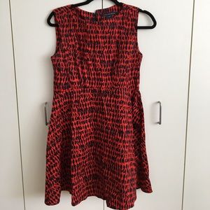 Blue and red French Connection day dress