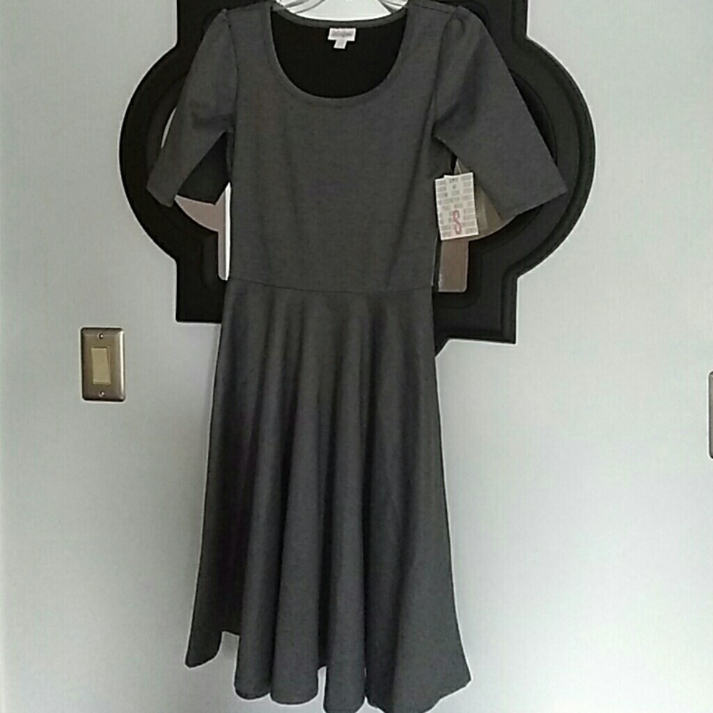 LulaRoe Small Amelia Brand New. Gray Denim