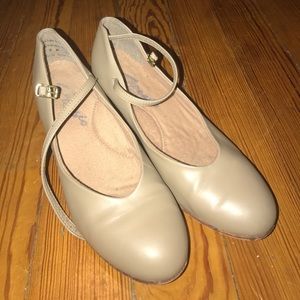 Tan dance shoes