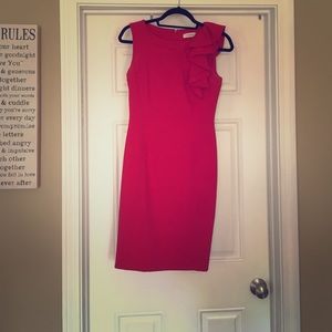 Red  Calvin Klein dress
