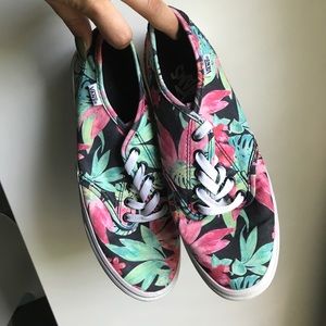 Women's Floral Vans - size 9