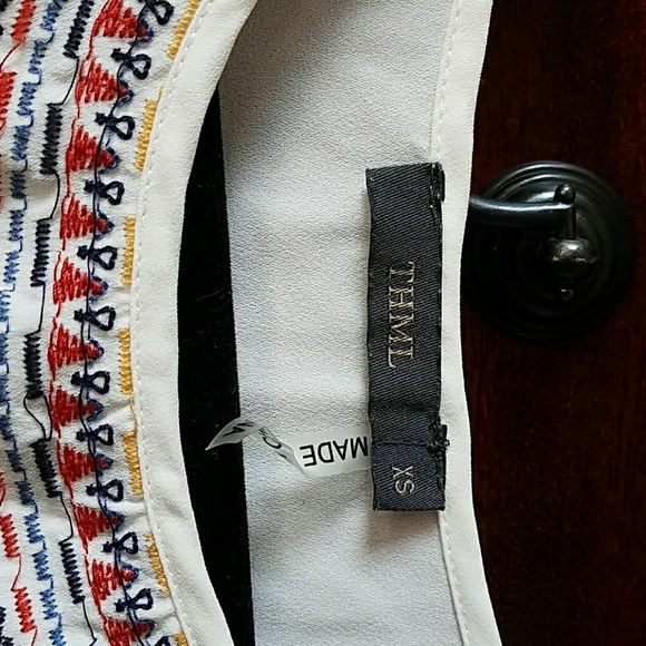 Stitch Fix Cream Embriodered XS blouse - Picture 2 of 3