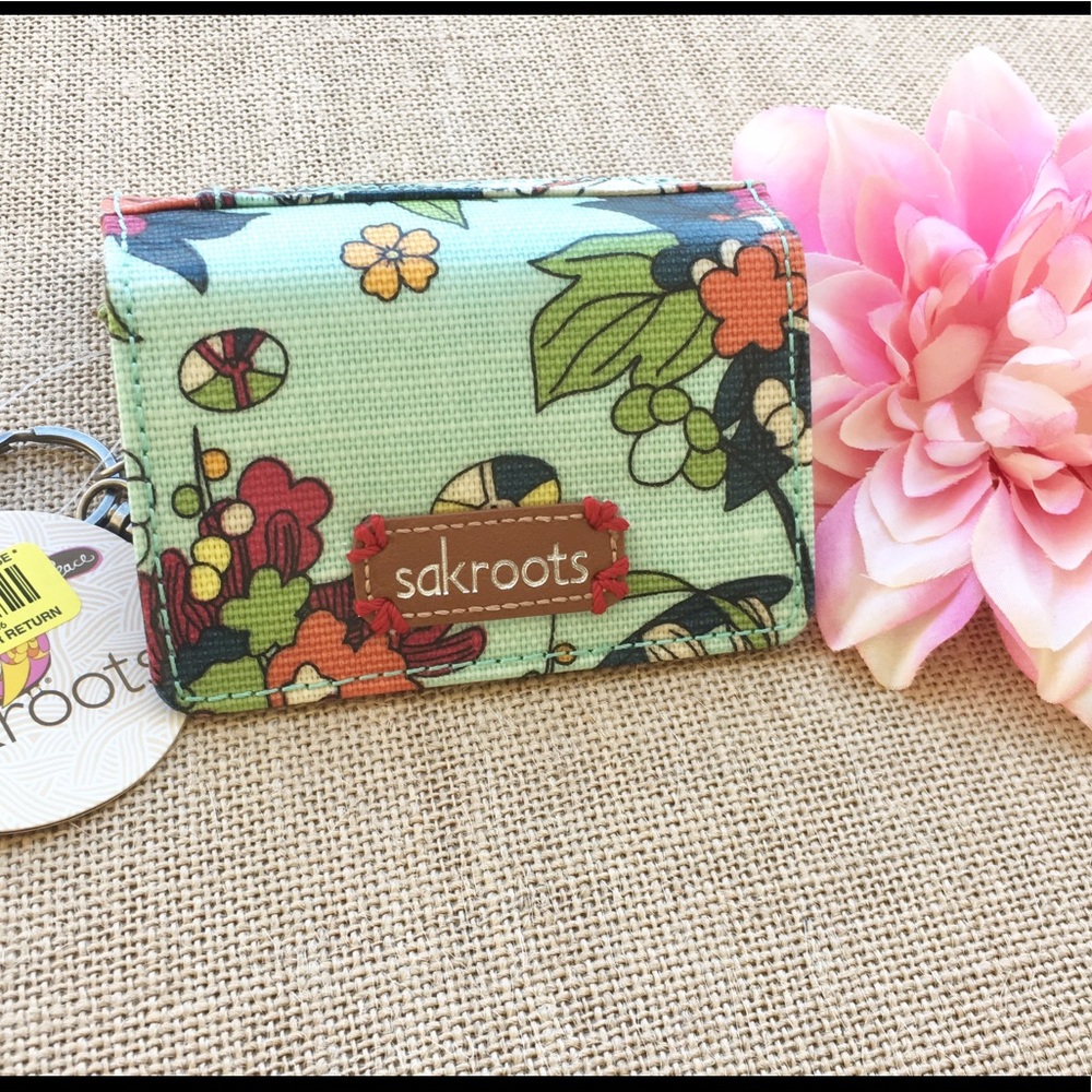 {SakRoots} Boho keychain wallet