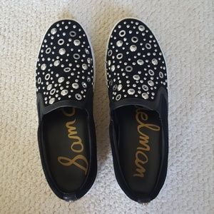 Sam Edelman Black Paven Slip on sneakers