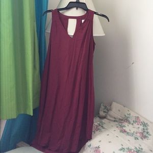 NEW OLD NAVY SLEEVELESS CUTOUT BACK SHIFT DRESS