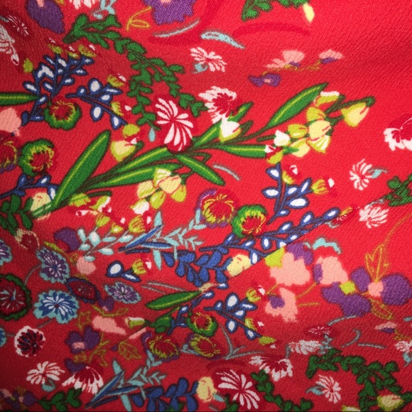LuLaRoe Amelia dress size medium • red floral - Picture 4 of 4