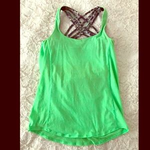 Lululemon wild tank with built in bra (no pads)