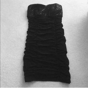 Sequined Ruched Dress