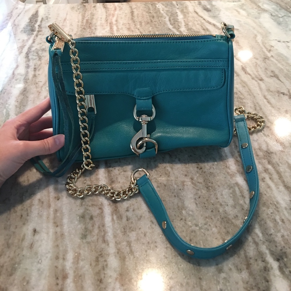 Rebecca Minkoff Mini M.A.C. Crossbody- Teal