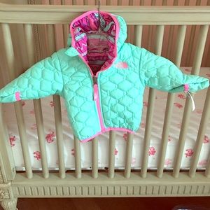 NorthFace Baby Girl Reversible Jacket (3-6 Months)