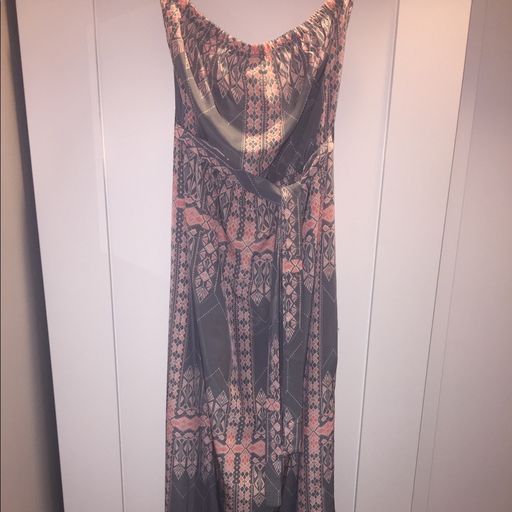 Strapless maxi dress