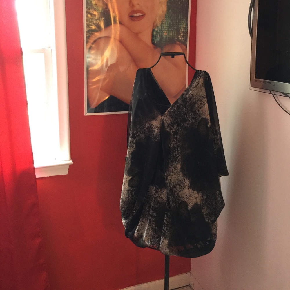 Batwing mini dress