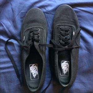 All black vans (men's 7.5/women's 9)