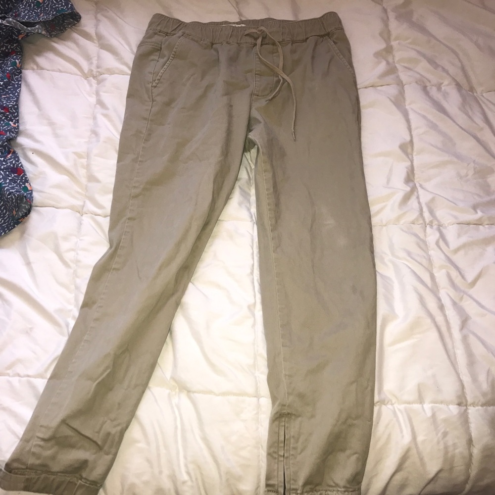 Tan joggers