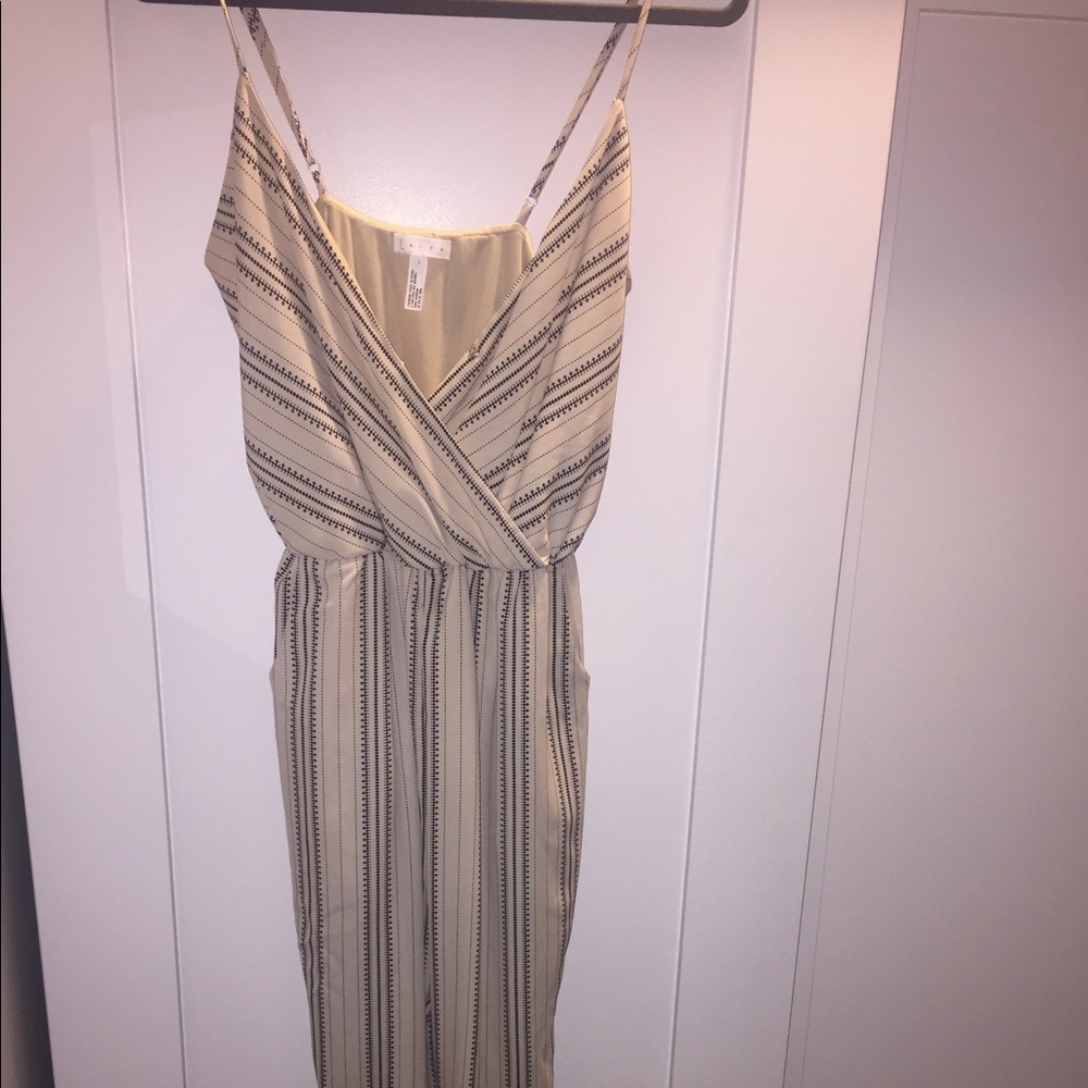 Leith Pin striped jump suit