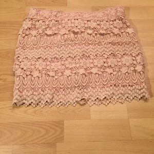 American Eagle rose lace skirt
