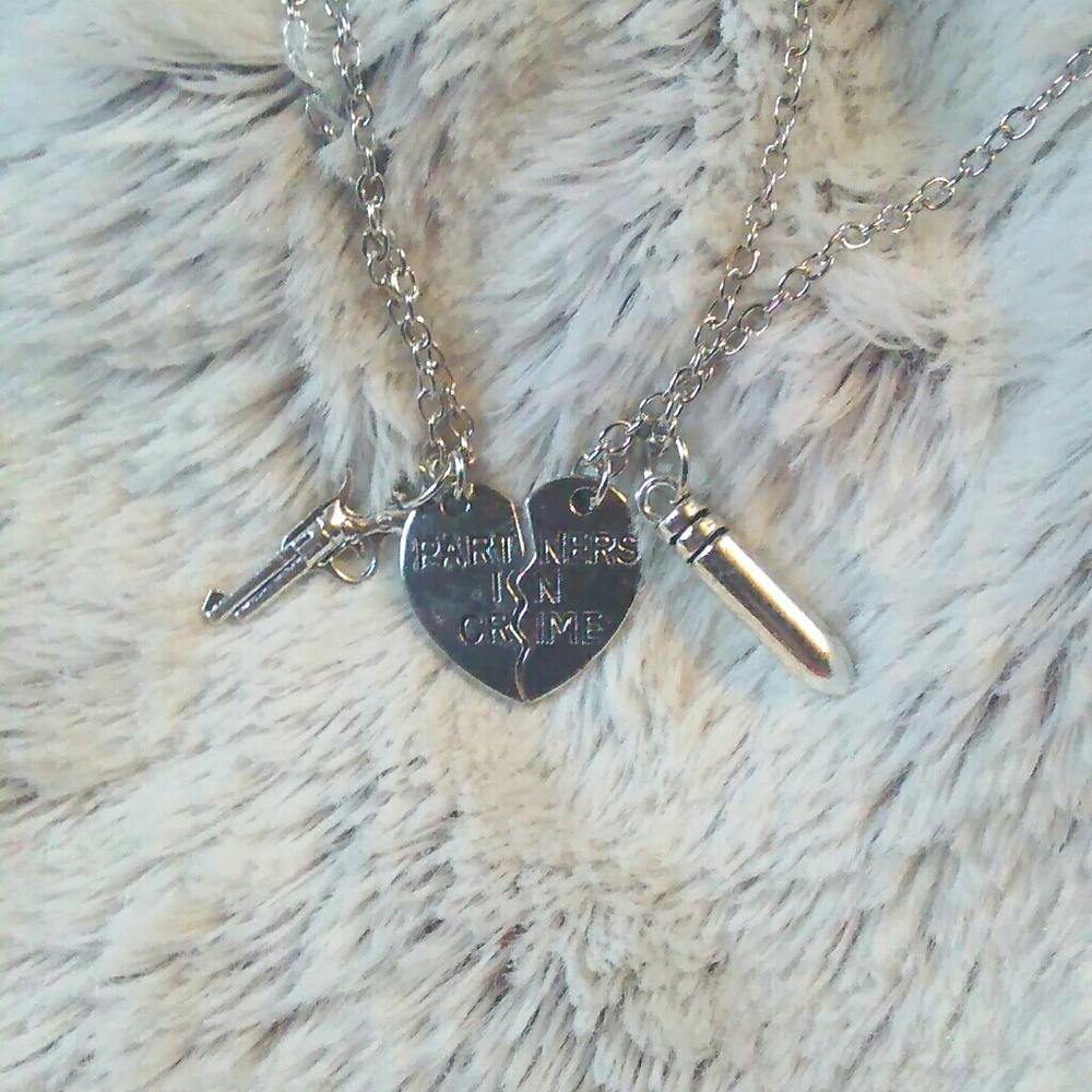 Partners in crime necklace set