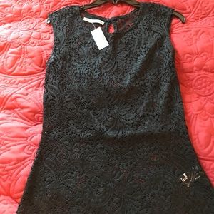 Black lace top