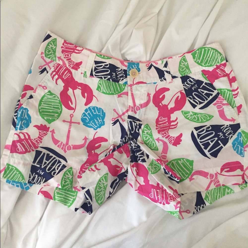 'Rock my boat' Lilly Pulitzer shorts