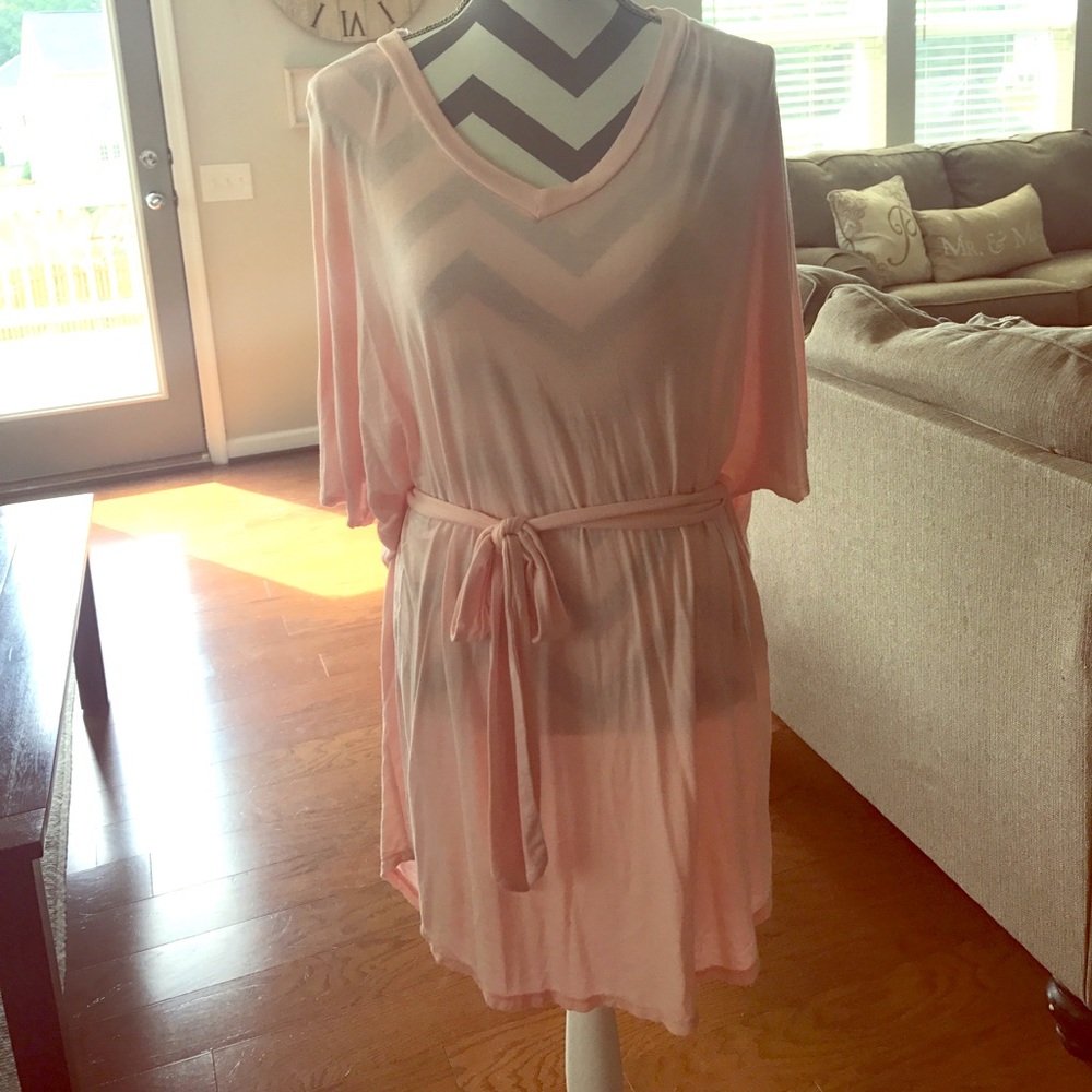 Casual pink dress