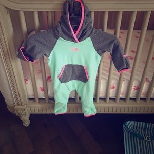 NorthFace Baby Girl (3-6 Months) Fleece Suit