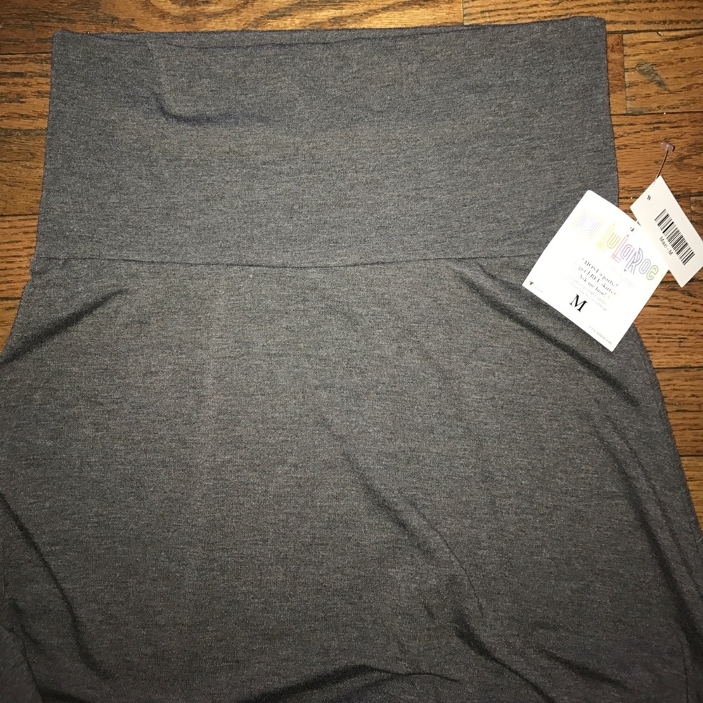 Solid Grey LuLaRoe Maxi Skirt M