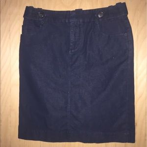 Banana Republic Stretch Denim Straight Skirt