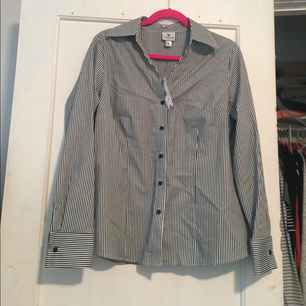 Worthington Women's Button Down Blouse NWT Sz 10