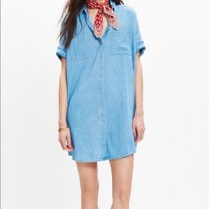 Madewell Denim Courier Shirt Dress