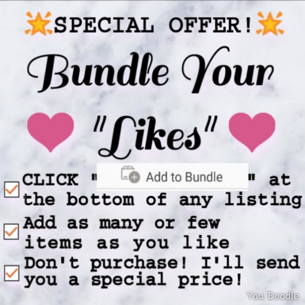 "BUNDLE" your "LIKES" for a SPECIAL OFFER