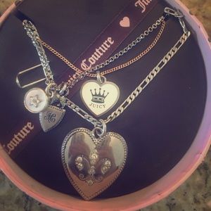 Juicy Couture silver and gold necklace