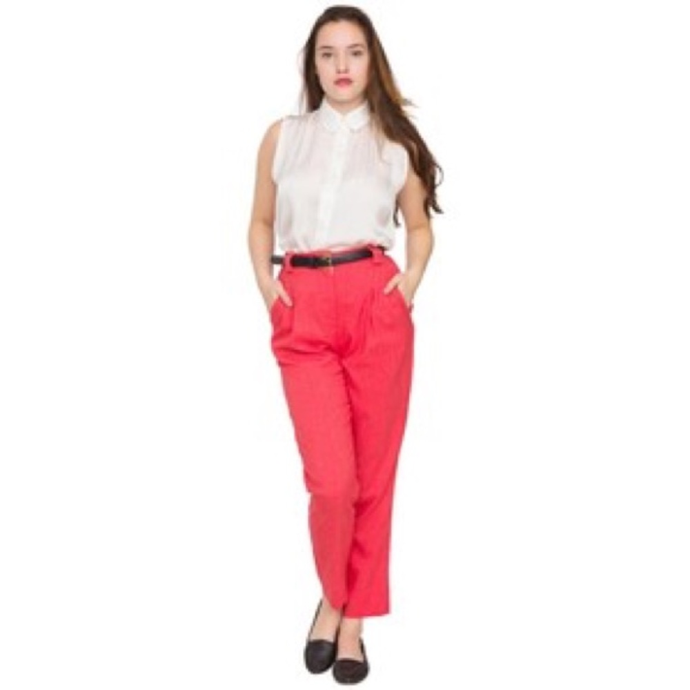 American Apparel Twill Pant in Salmon