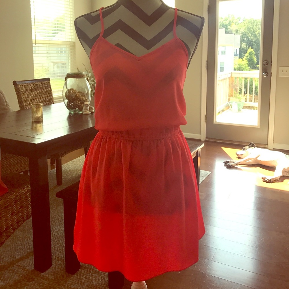 Hot pink AEO dress