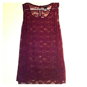Purple lace top
