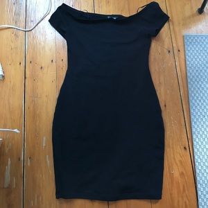 NWOT Off the shoulder black dress