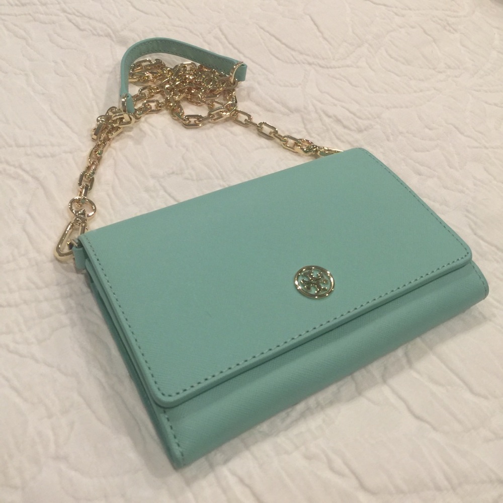 Tory Burch Mint colored cross body