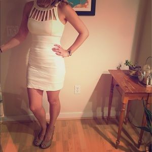 White cocktail dress