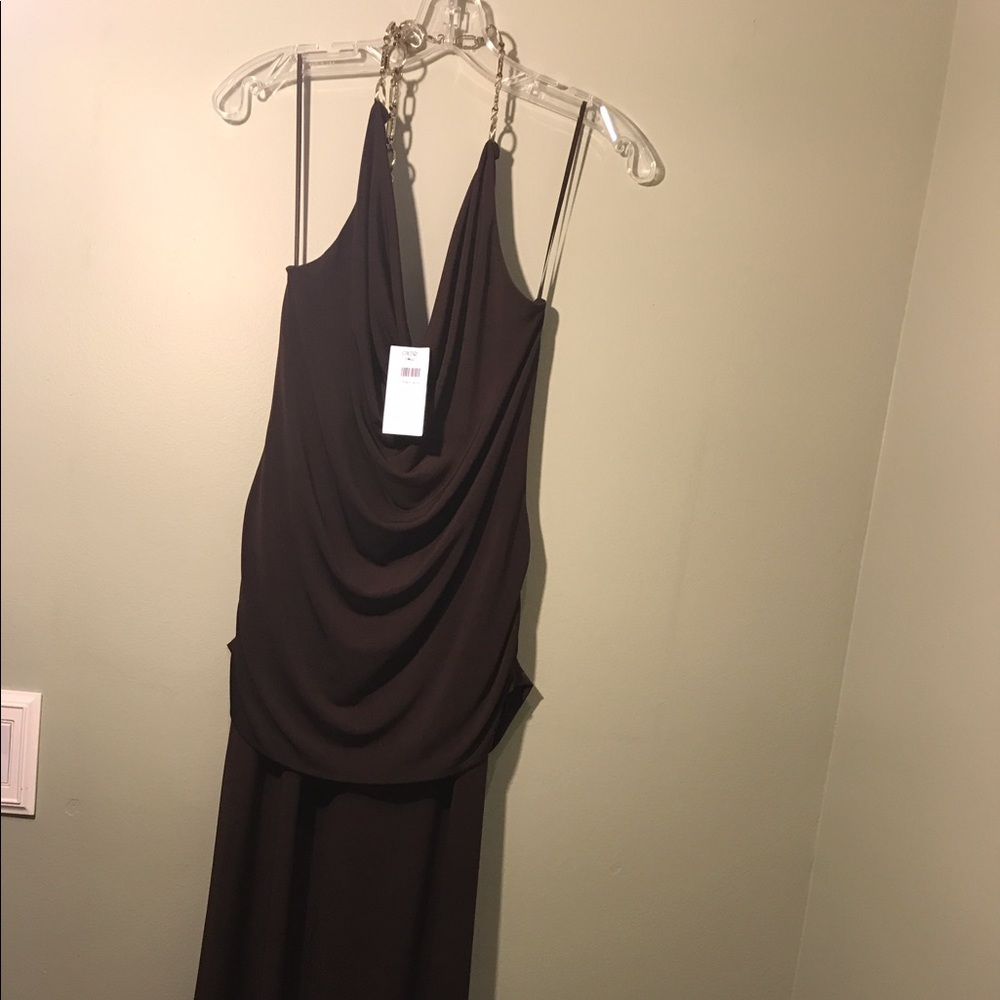Beautiful brown halter dress
